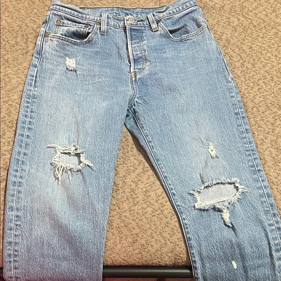 Levi’s 501 Women’s Distressed Jeans – W28 L26 - Picture 5 of 13